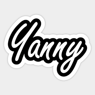 yanny laurel Sticker